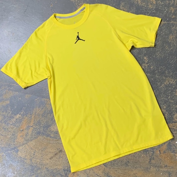 Jordan Other - Air Jordan Yellow Dri Fit Shirt 624735-703 L